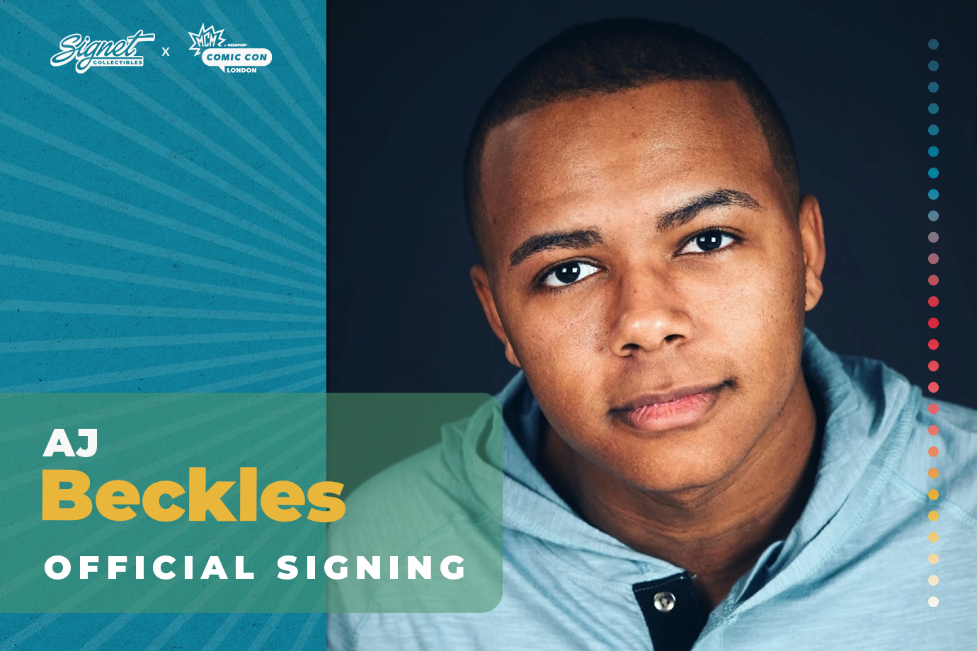 AJ Beckles Autograph Pre-Order - MCM London October
