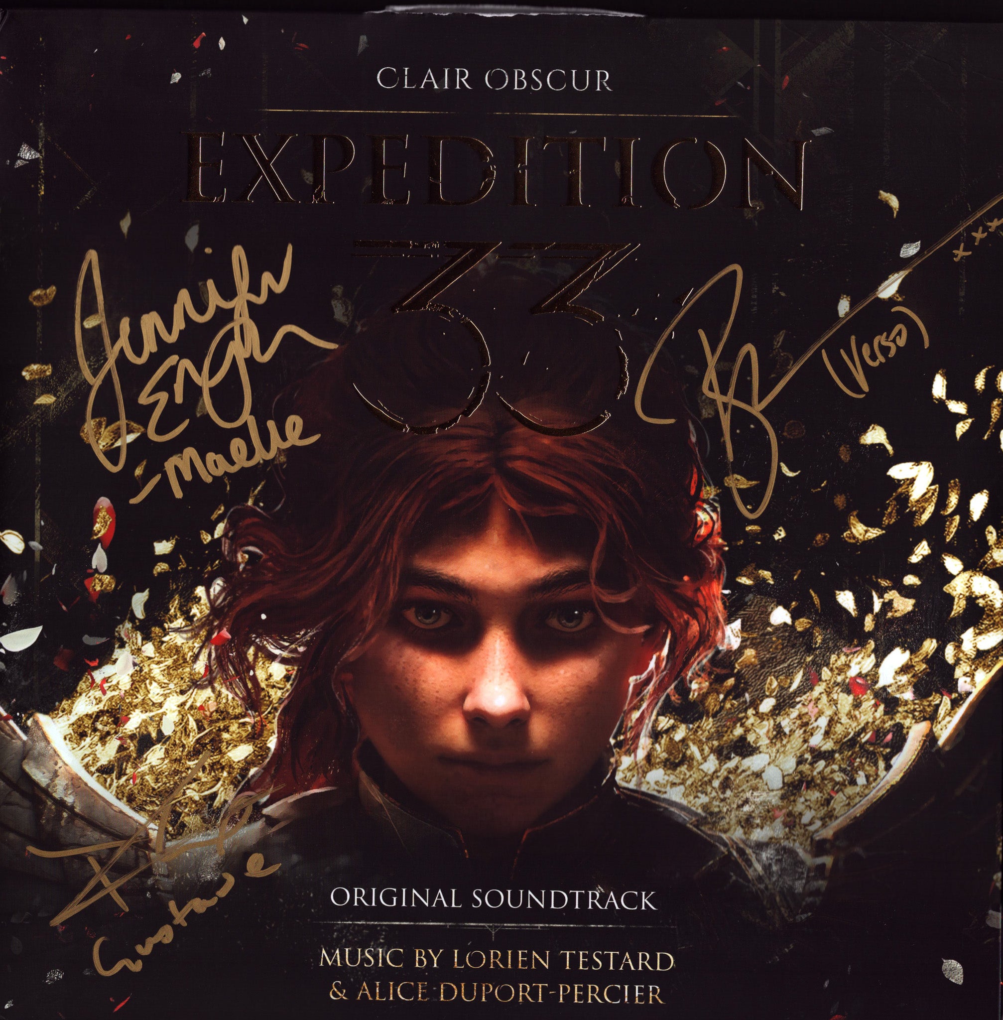 Clair Obscure Expedition 33 Cast Signed - Vinyl / Record - Clair 