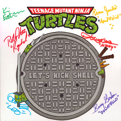 Teenage Mutant Ninja Turtles Cast Signed - Vinyl - Let's Kick Shell!