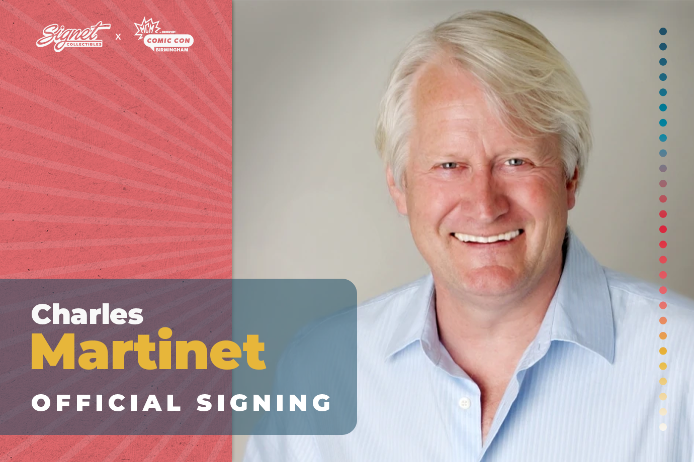 Charles Martinet Autograph Pre-Order - MCM Birmingham