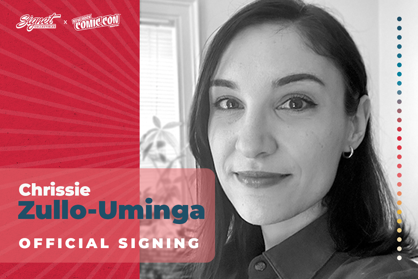 Chrissie Zullo-Uminga Autograph Pre-Order - NYCC