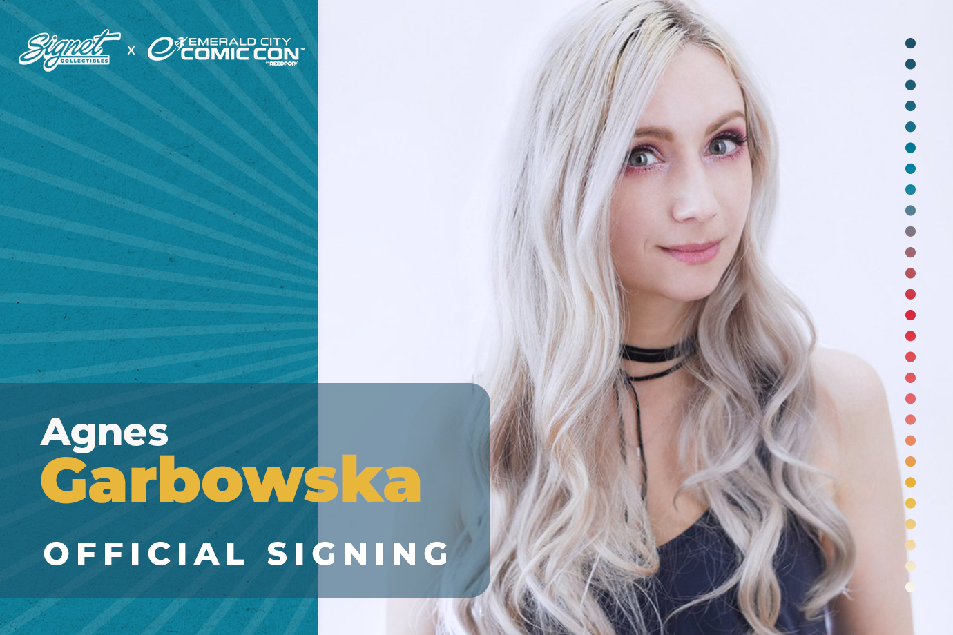 Agnes Garbowska Autograph Pre-Order - ECCC