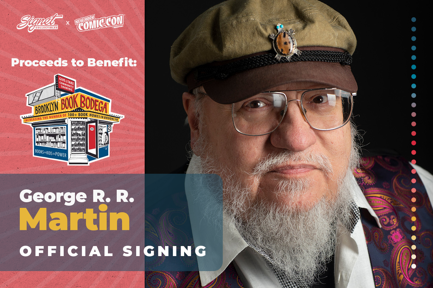 George R. R. Martin Autograph Pre-Order - NYCC