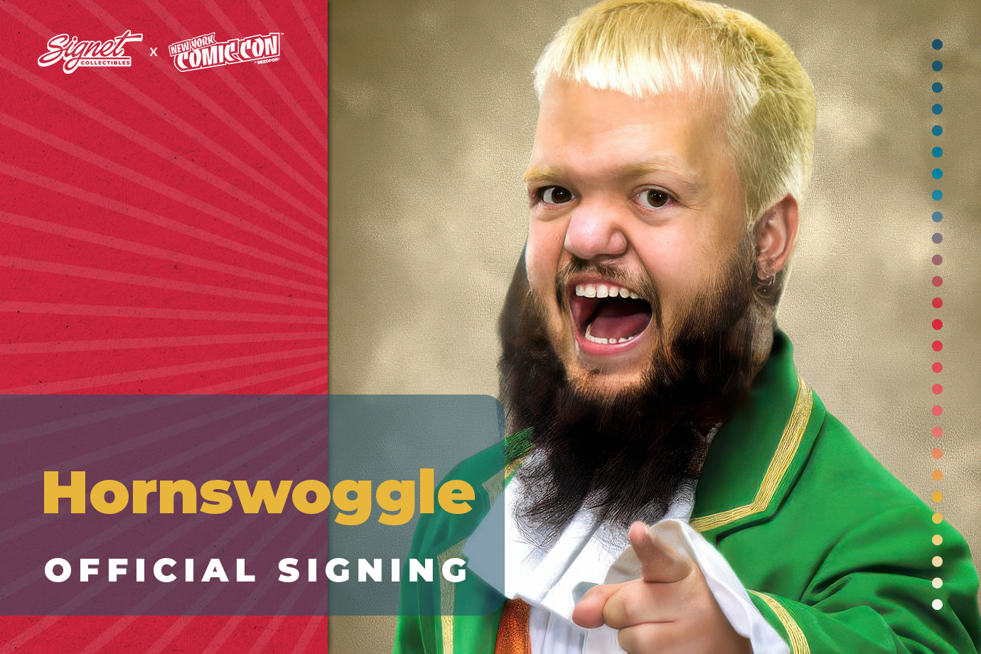 Hornswoggle Autograph Pre-Order - NYCC