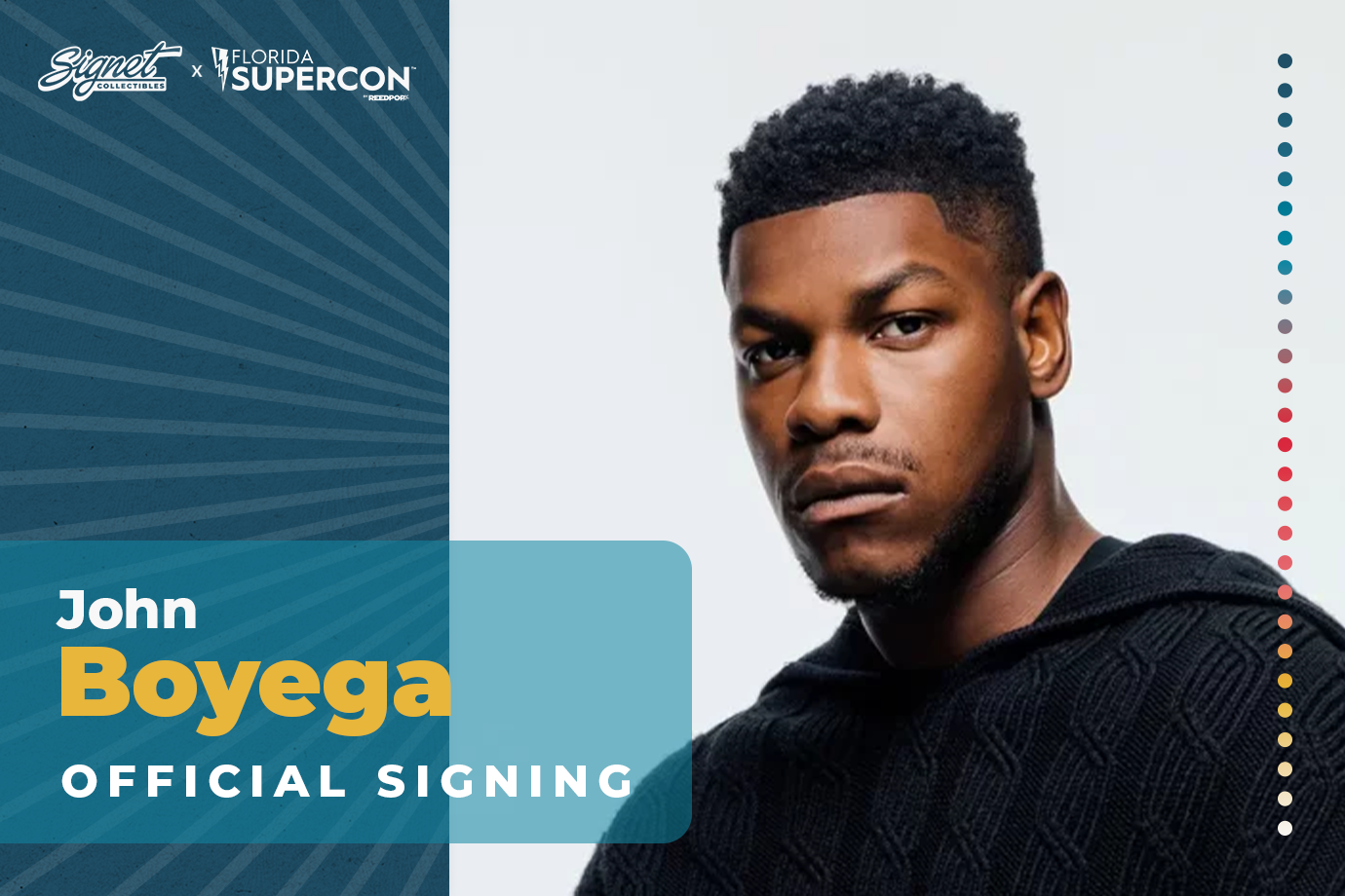 John Boyega Autograph Pre-Order - Supercon
