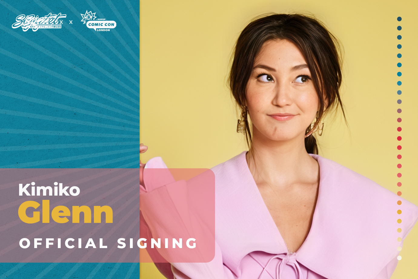 Kimiko Glenn Autograph Pre-Order - MCM London