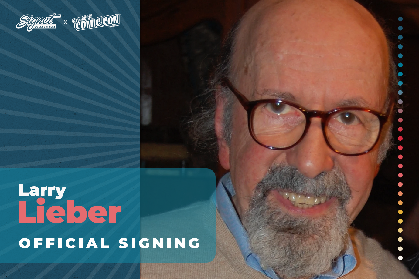 Larry Lieber Autograph Pre-Order - NYCC