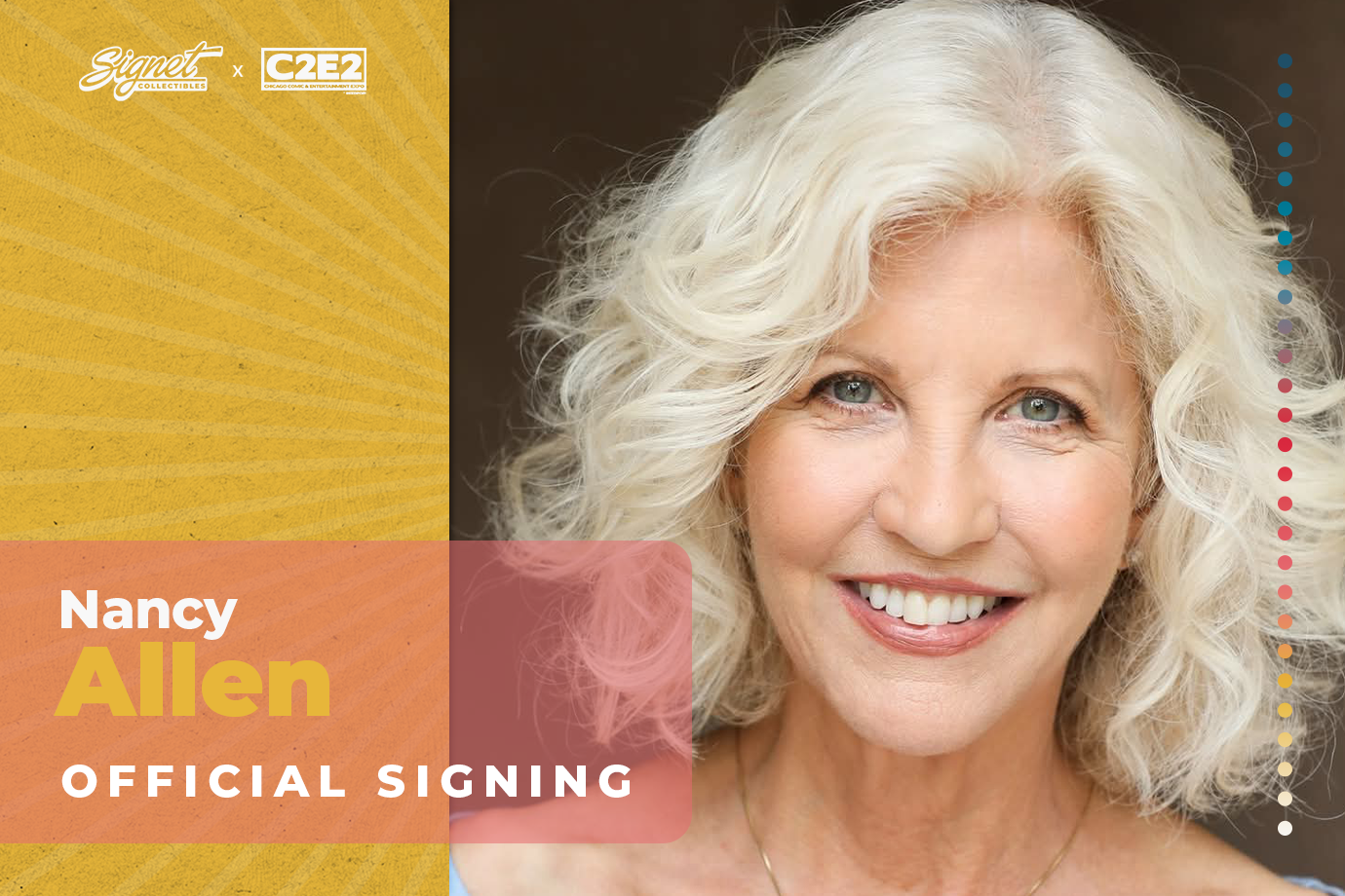 Nancy Allen Autograph Pre-Order - C2E2