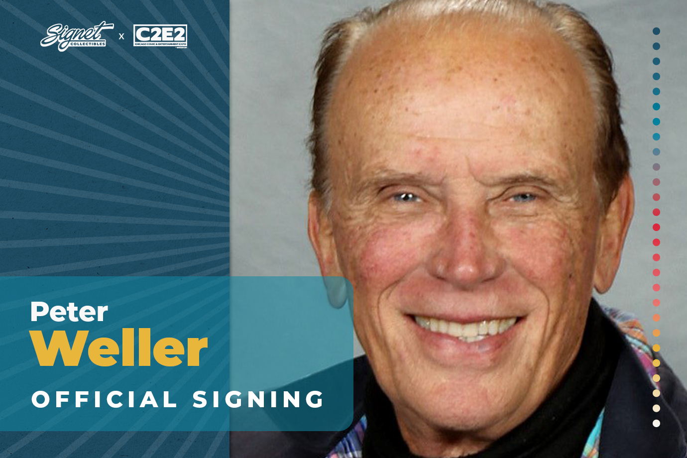 Peter Weller Autograph Pre-Order - C2E2
