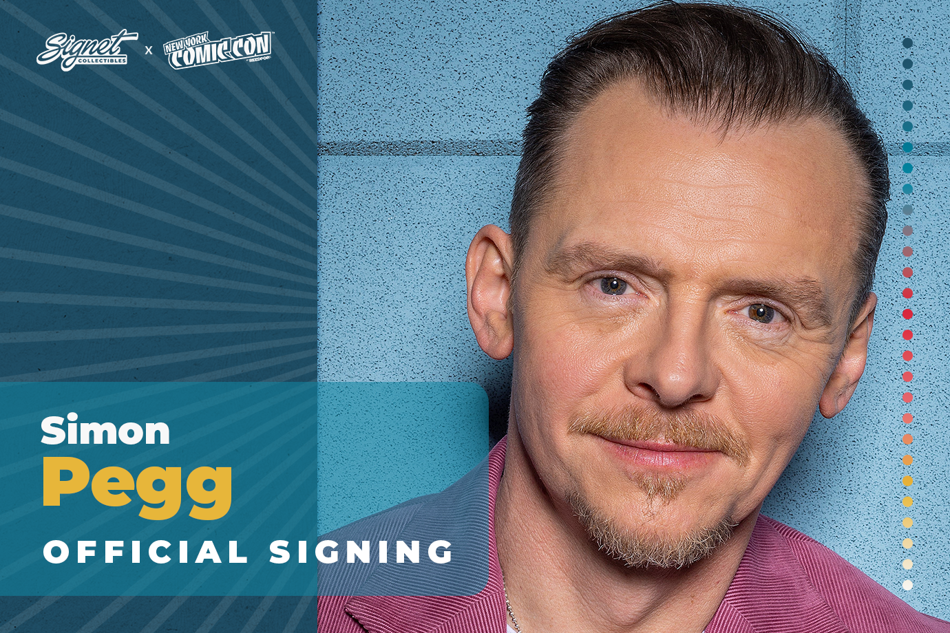 Simon Pegg Autograph Pre-Order - NYCC