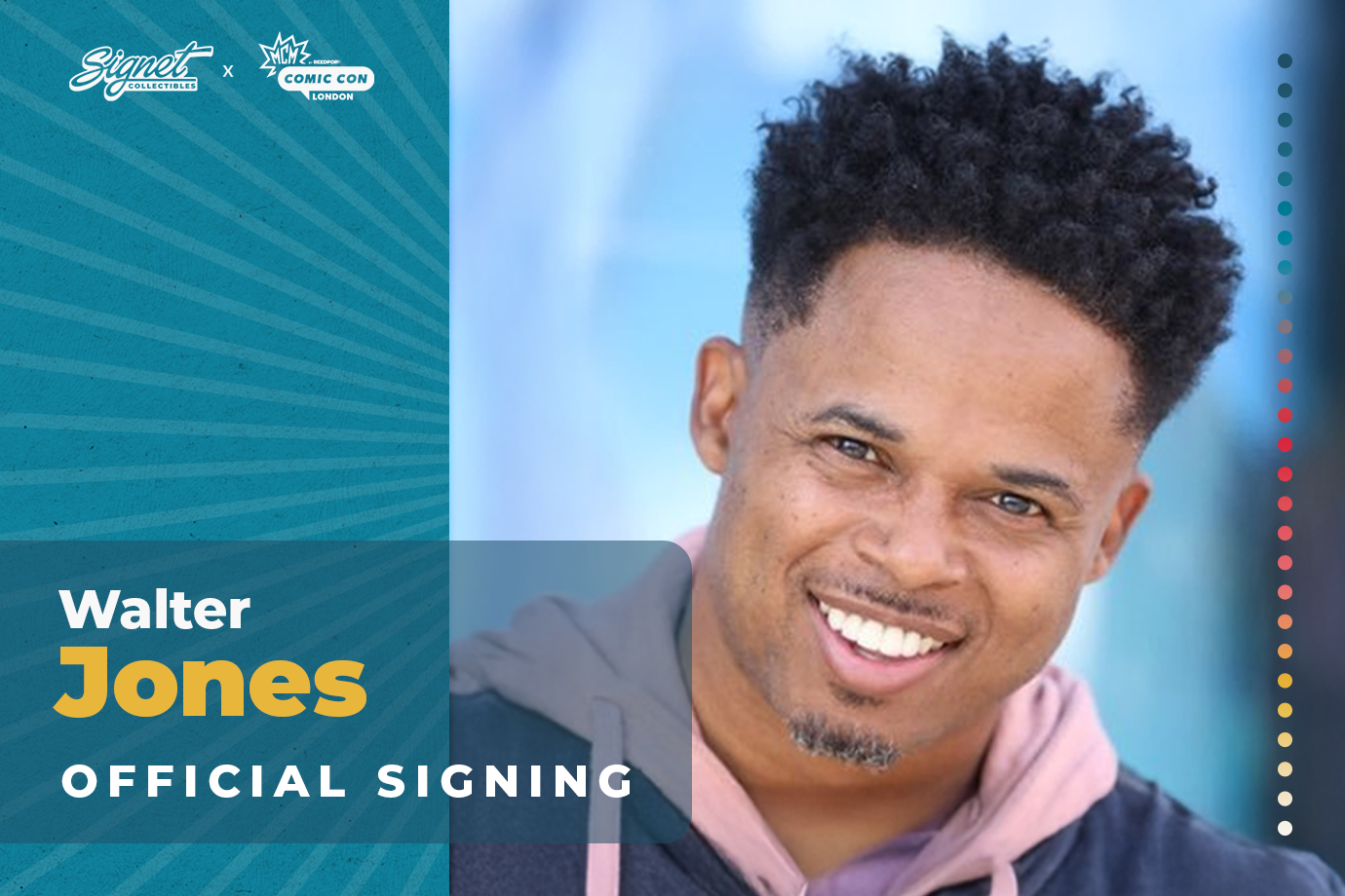 Walter Jones Autograph Pre-Order - MCM London