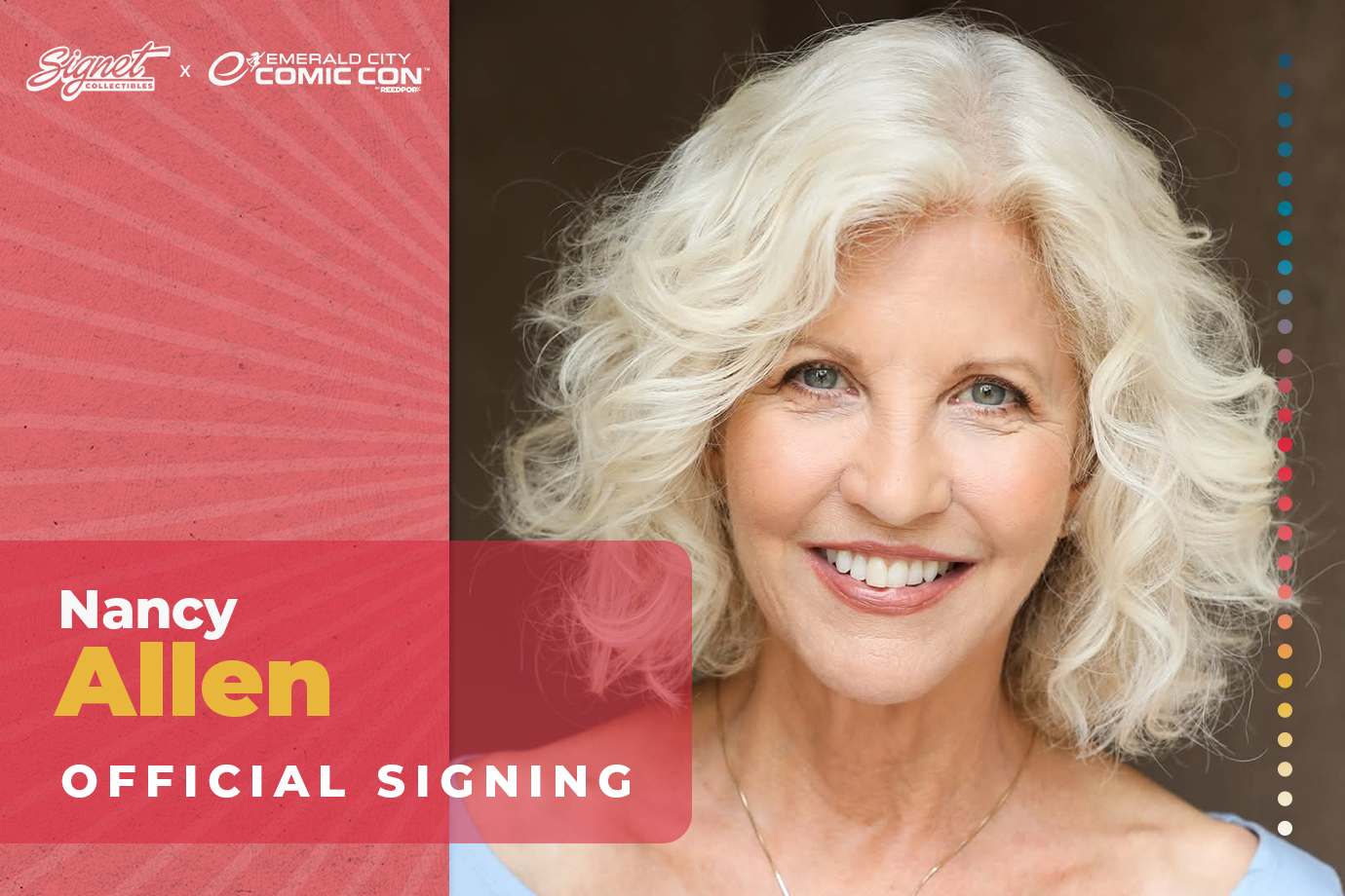 Nancy Allen Autograph Pre-Order - ECCC