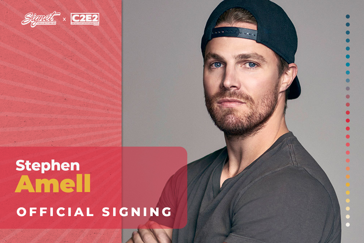 Stephen Amell Autograph Pre-Order - C2E2