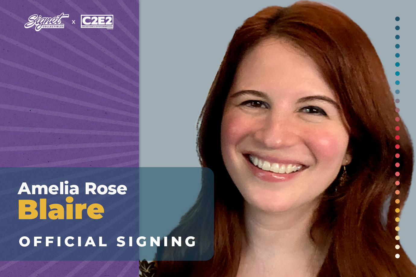 Amelia Rose Blaire Autograph Pre-Order - C2E2