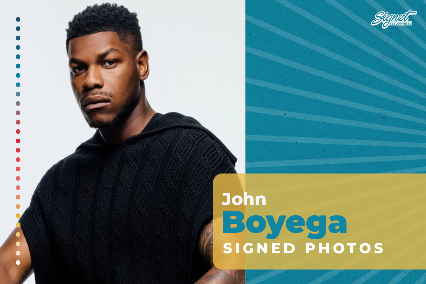 サイン入りポートレート　ジョン・ボイエガ John Boyega Signed Photos | Star Wars Autographs In Stock – Signet