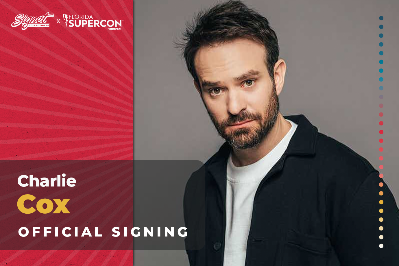 Charlie Cox Autograph Pre-Order - Supercon