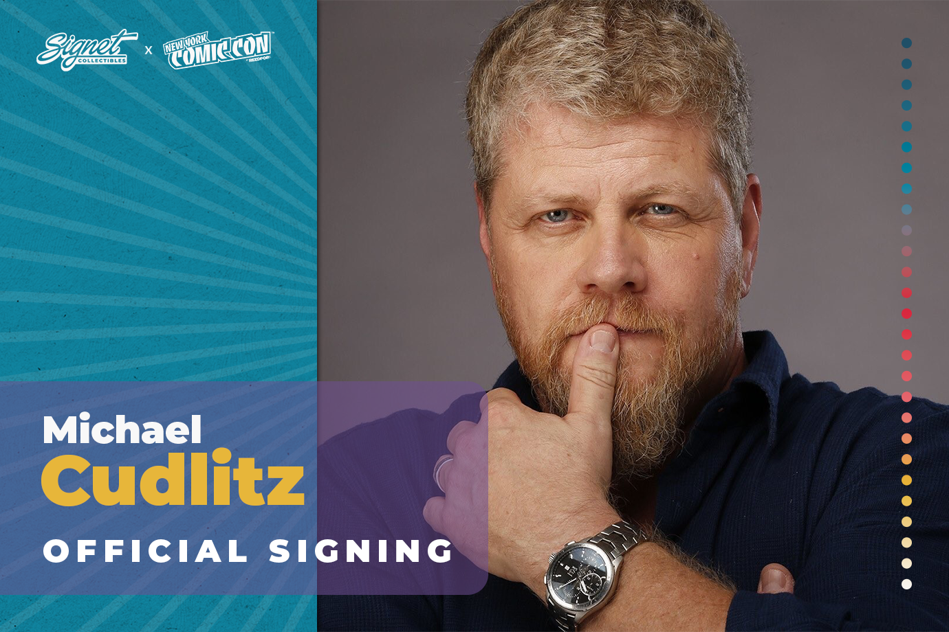 Michael Cudlitz Autograph Pre-Order - New York Comic Con
