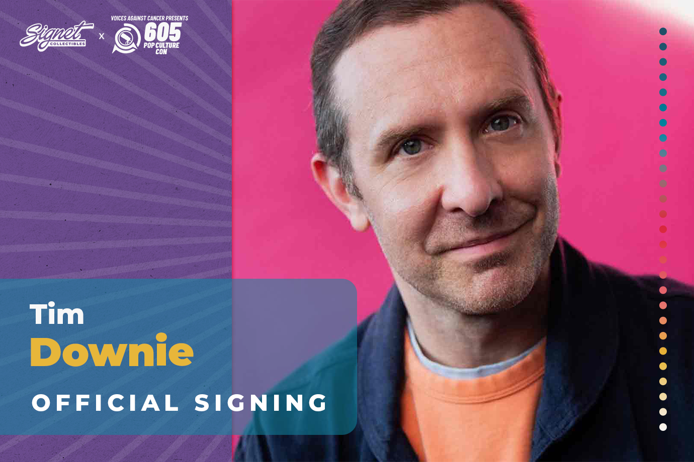 Tim Downie Autograph Pre-Order - Voices Against Cancer