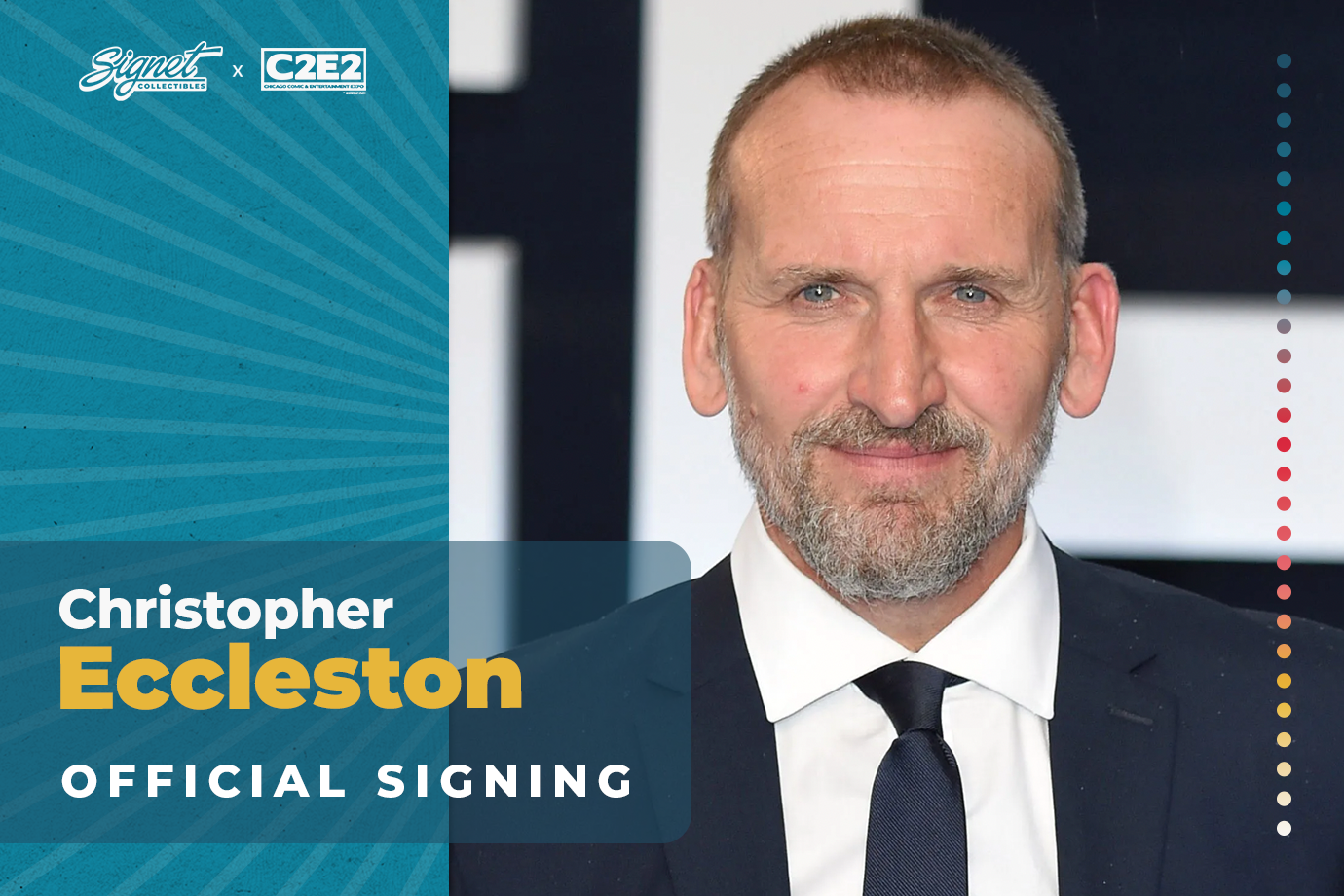 Christopher Eccleston Autograph Pre-Order - C2E2