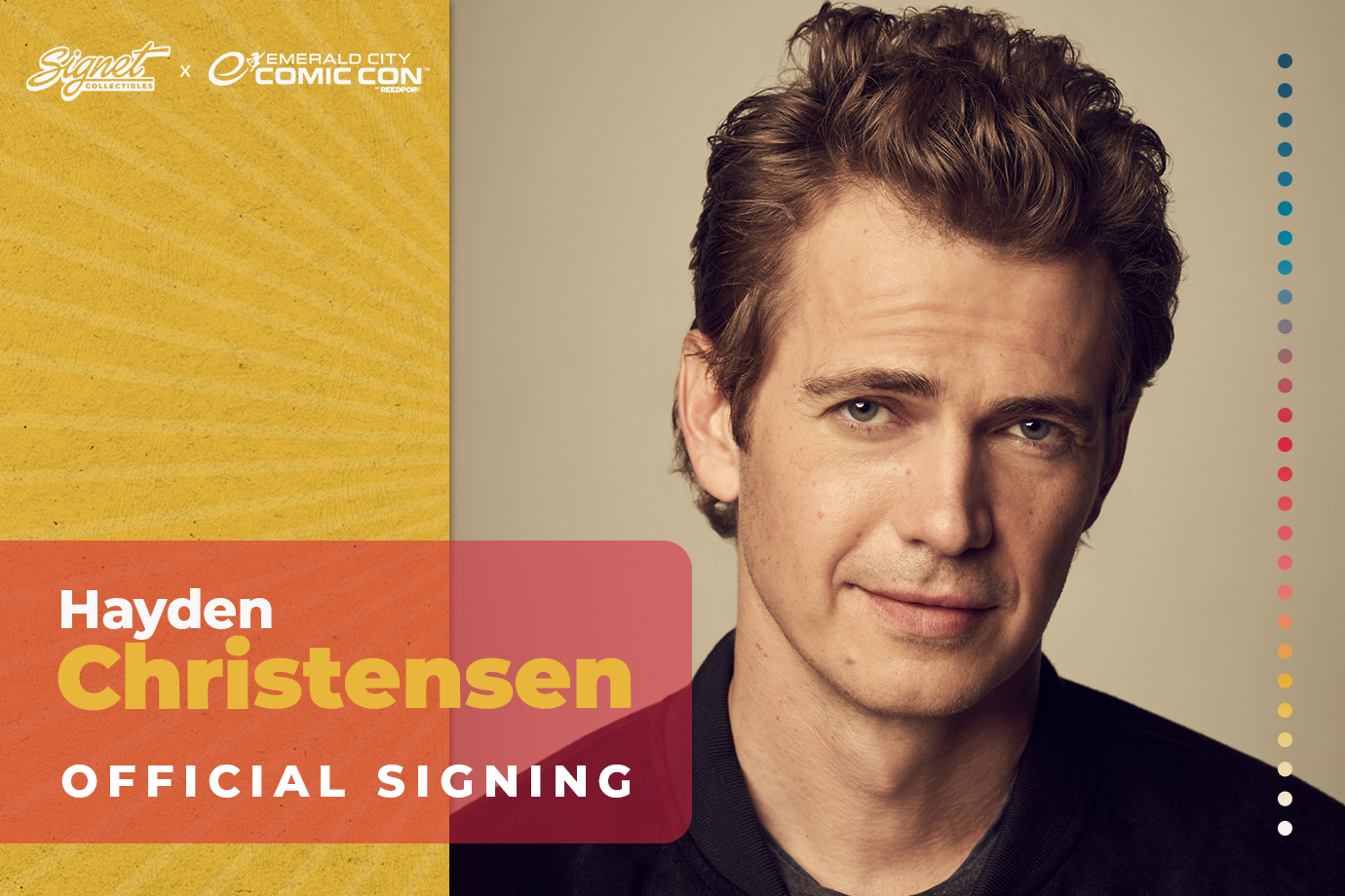 Hayden Christensen Autograph Pre-Order - ECCC
