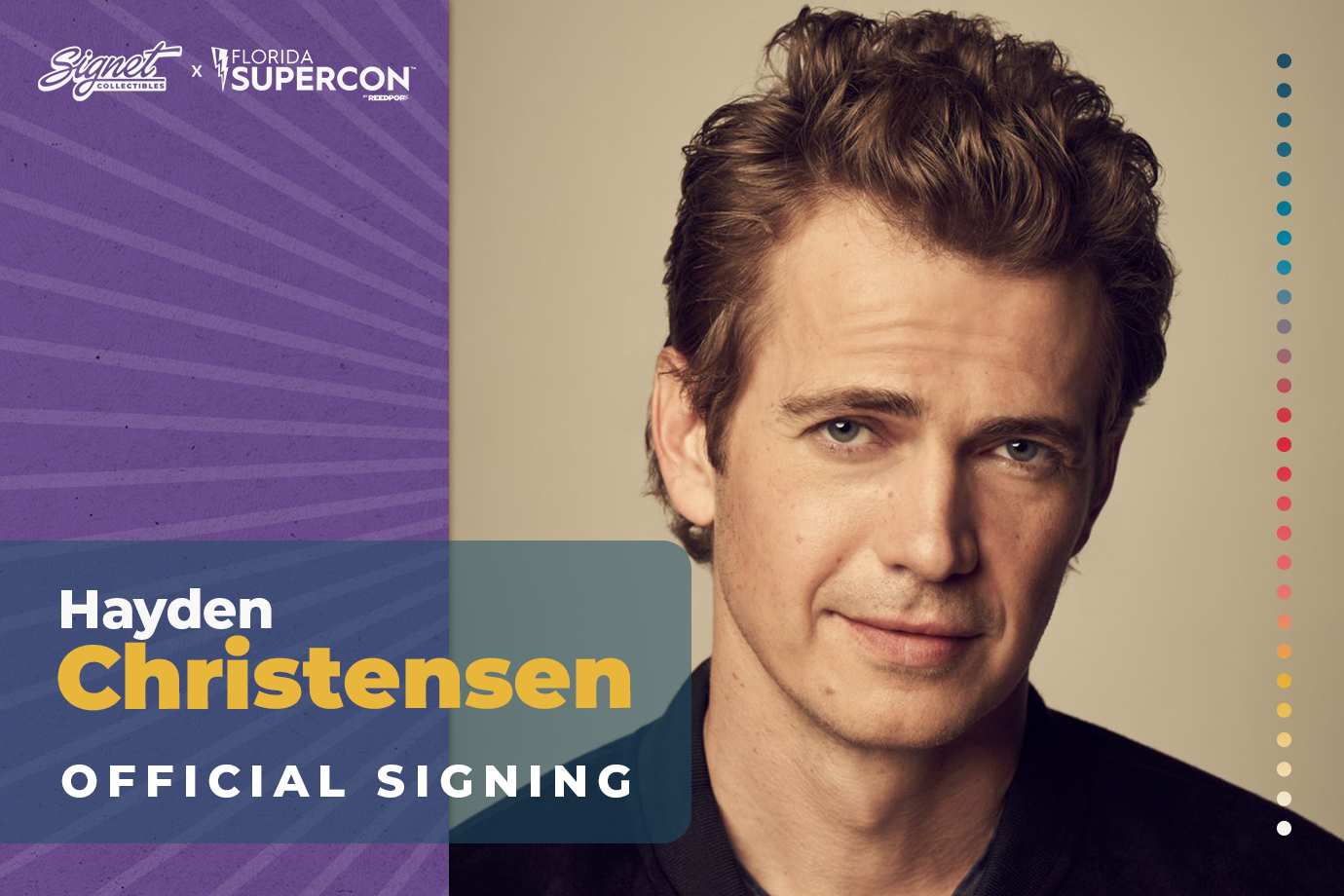 Hayden Christensen Autograph Pre-Order - Supercon