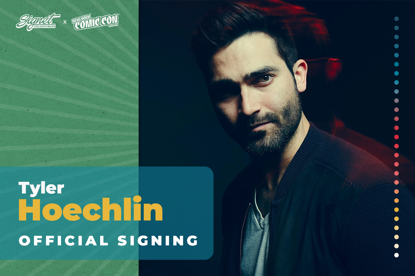 Tyler Hoechlin Autograph Pre-Order - New York Comic Con