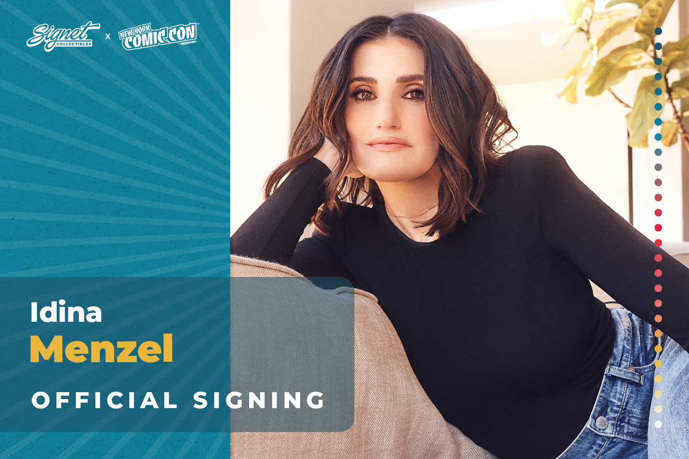 Idina Menzel Autograph Pre-Order - New York Comic Con