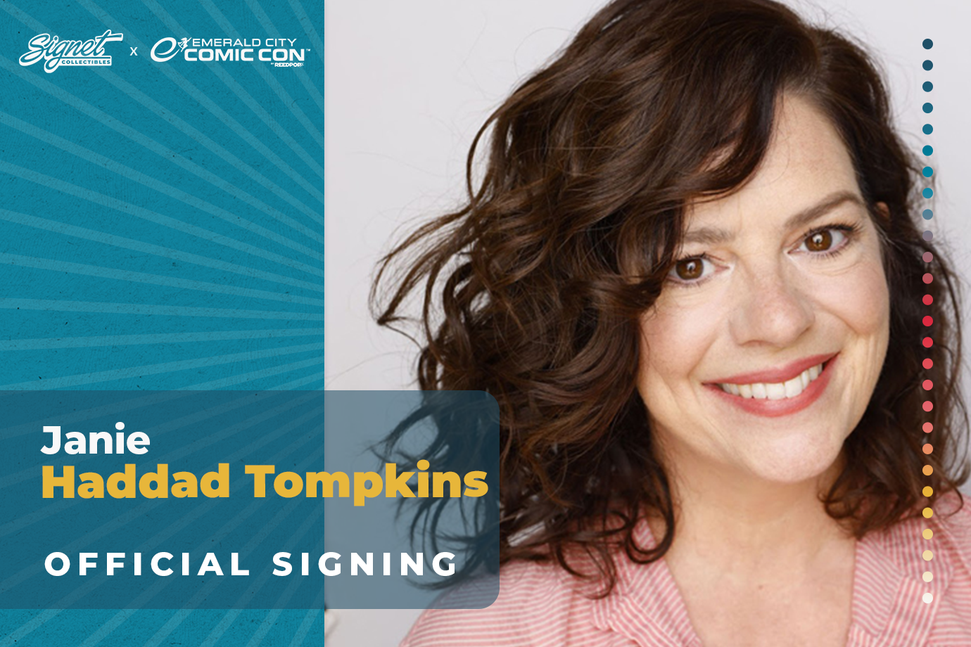 Janie Haddad Tompkins Autograph Pre-Order - ECCC