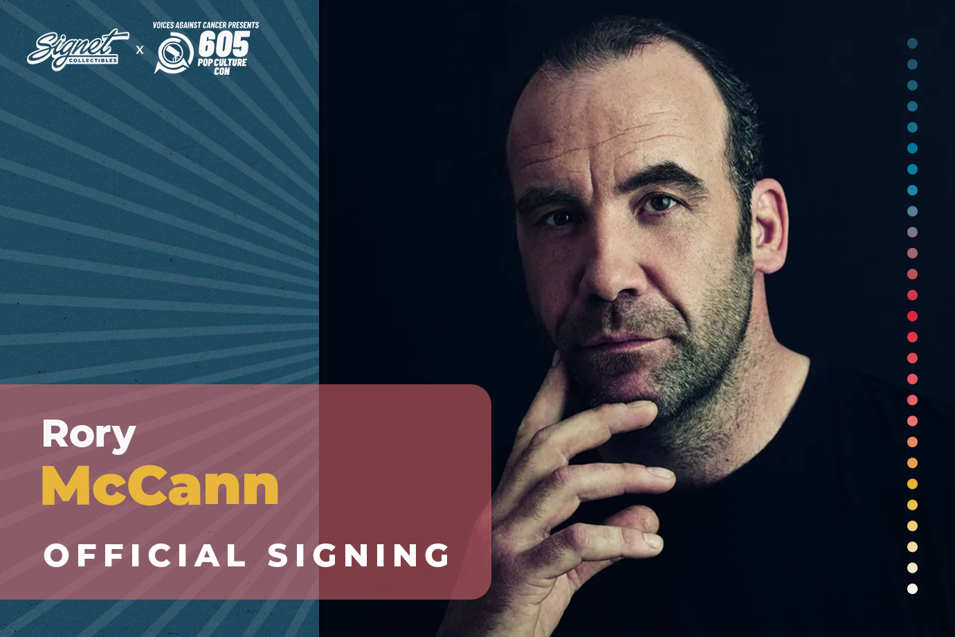 Rory McCann Autograph Pre-Order - Voices Against Cancer