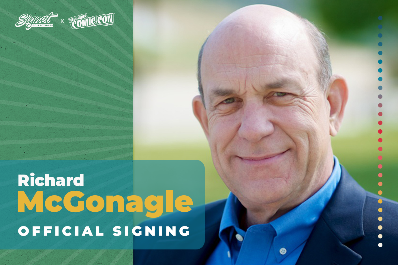 Richard McGonagle Autograph Pre-Order - New York Comic Con