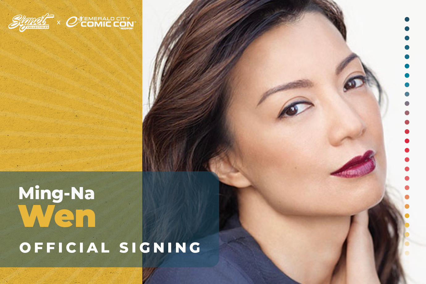 Ming-Na Wen Autograph Pre-Order - ECCC