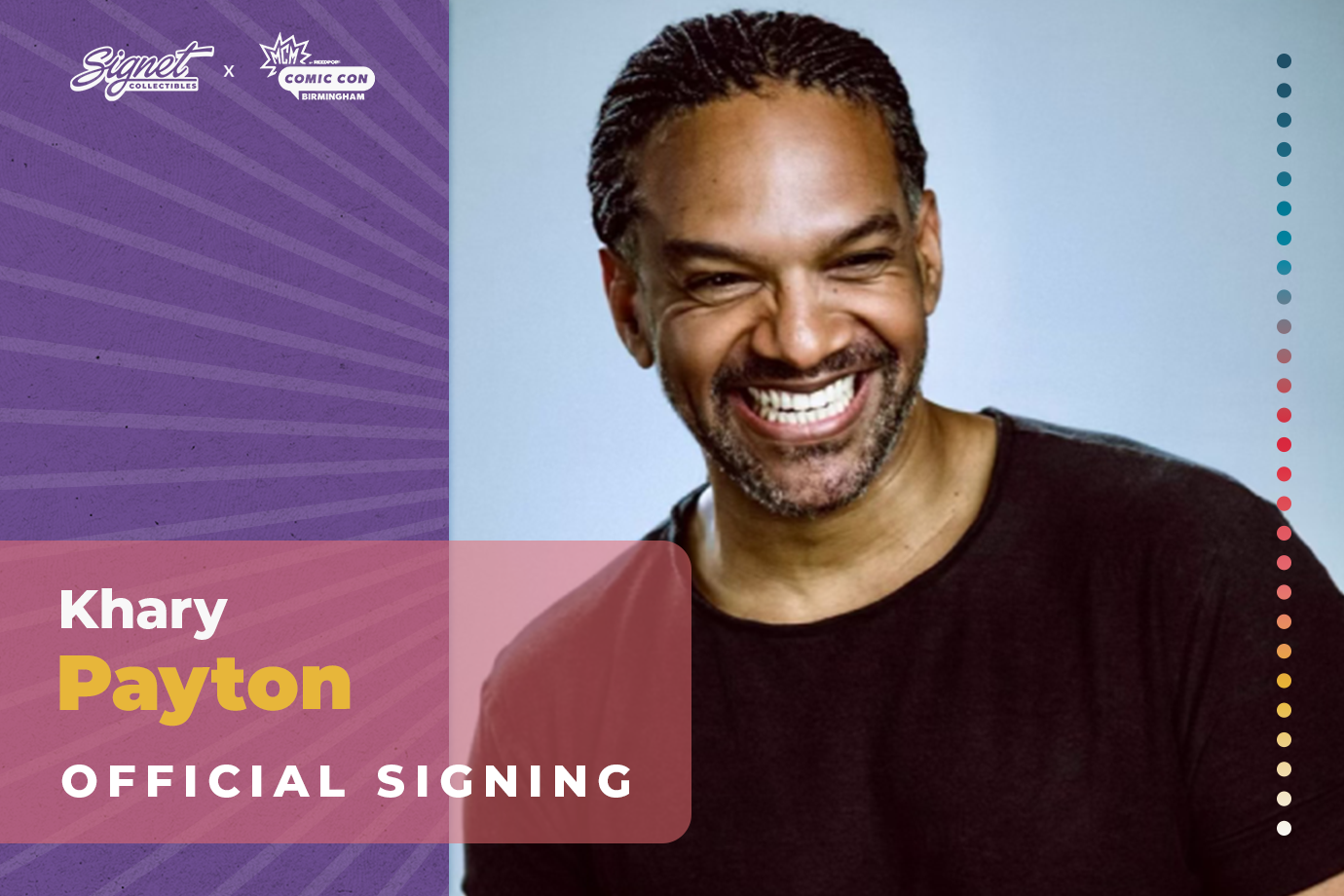 Khary Payton Autograph Pre-Order - MCM Birmingham
