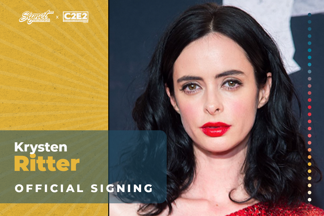 Krysten Ritter Autograph Pre-Order - C2E2