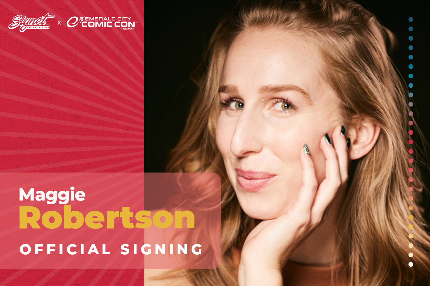 Maggie Robertson Autograph Pre-Order - ECCC