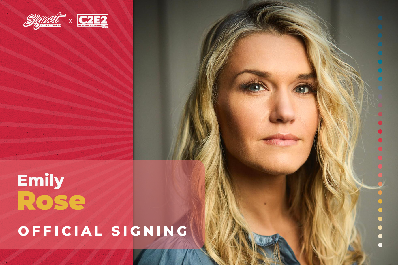 Emily Rose Autograph Pre-Order - C2E2