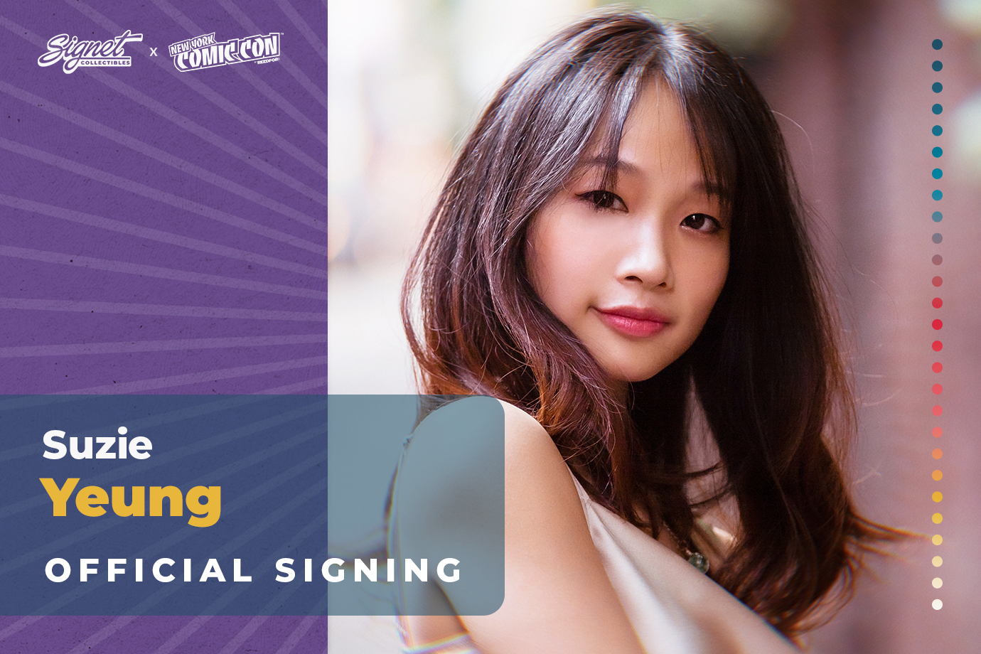 Suzie Yeung Autograph Pre-Order - New York Comic Con