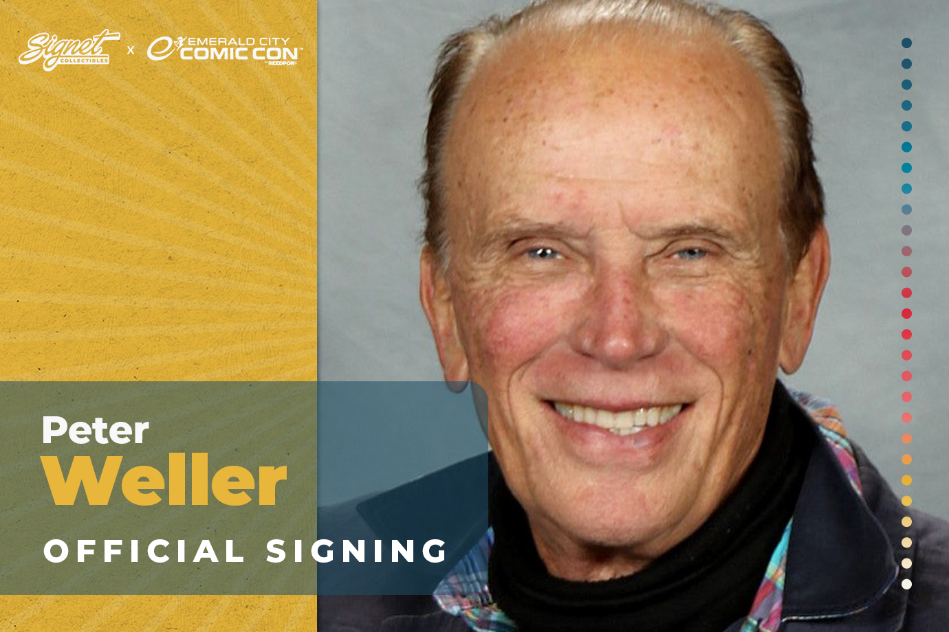 Peter Weller Autograph Pre-Order - ECCC