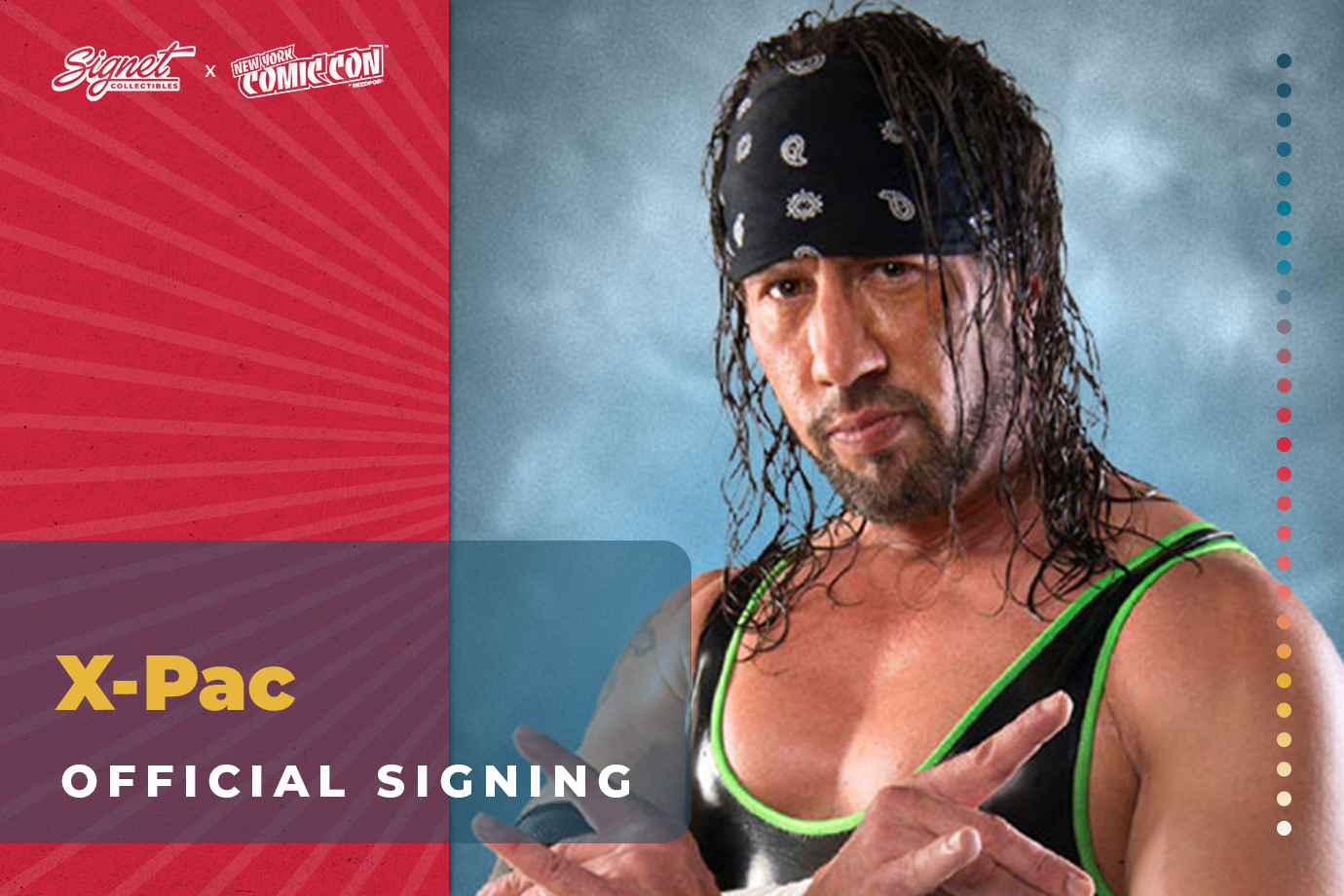 X-Pac Autograph Pre-Order - New York Comic Con