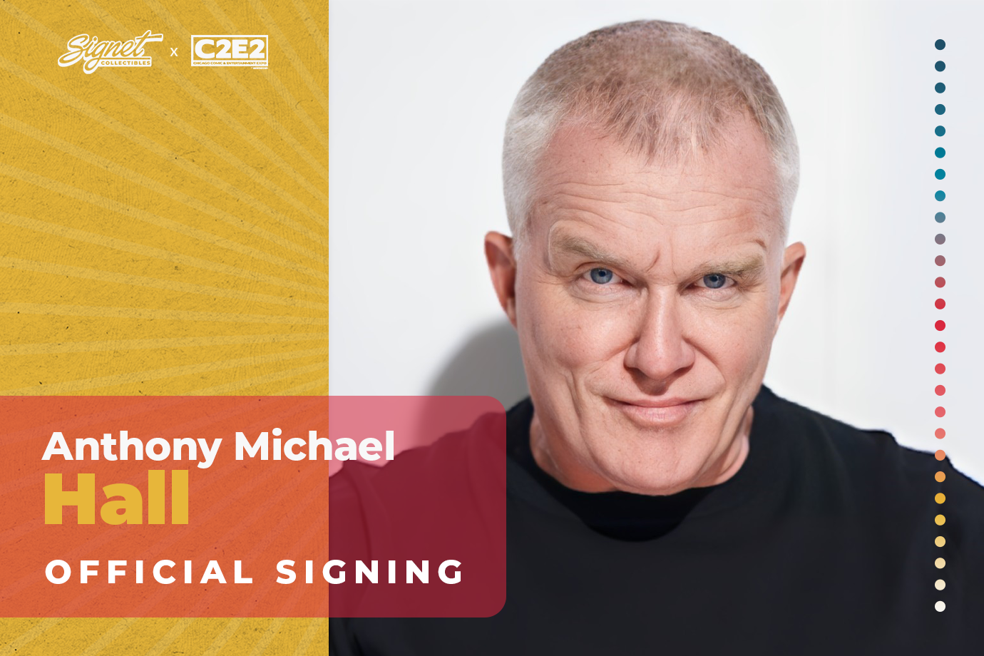 Anthony Michael Hall Autograph Pre-Order - C2E2 – Signet Collectibles
