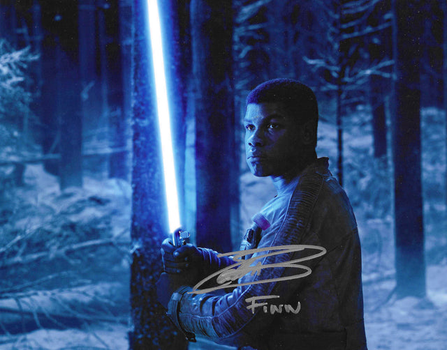 A signed John Boyega Signed - Photos - 8x10 — C - 8x10 Photo with Character Name