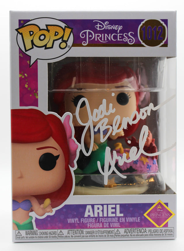 A signed Jodi Benson Signed - Funko Pop! - #1012 — A - Funko Pop! #1012 with Character Name