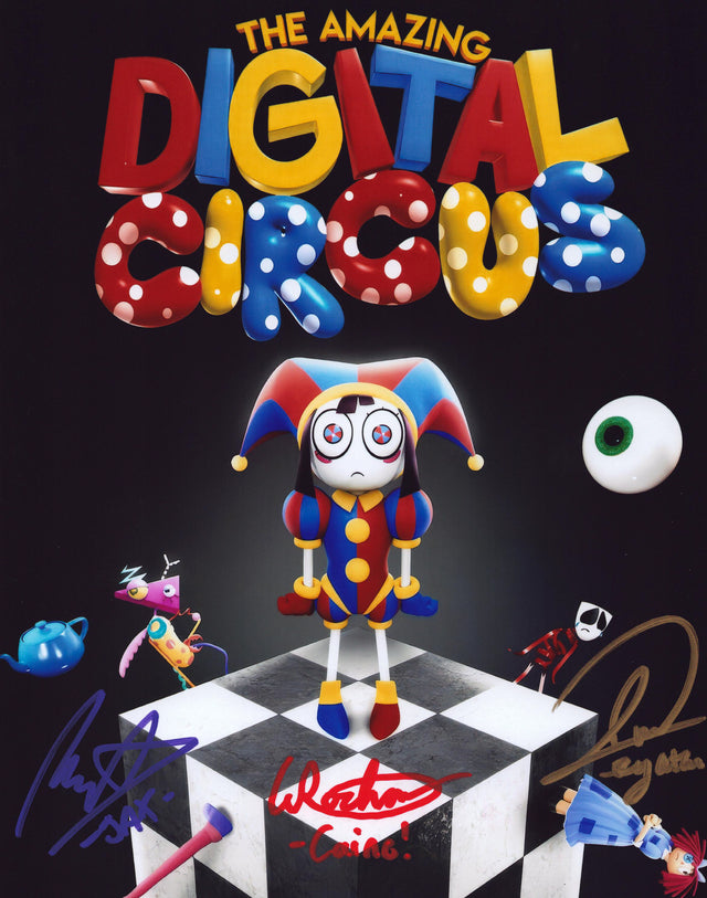 A signed Amazing Digital Circus Cast Signed - Photos - 8x10 — B - 8x10 Photo with Character Name