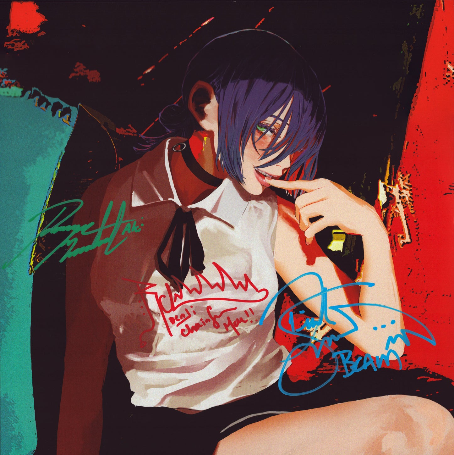 Chainsaw Man Cast Signed - Vinyl - IRIS OUT / JANE DOE