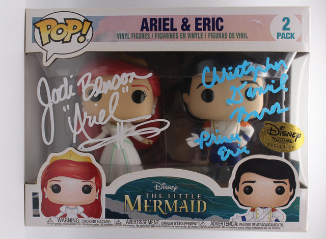 A signed Little Mermaid Cast Signed - Funko Pop! - #2 — A - Funko Pop! #2 with Character Name