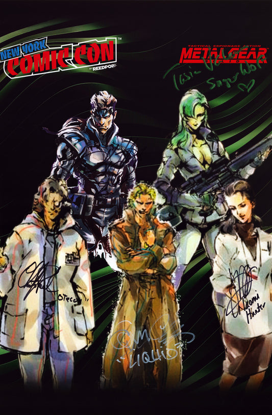 Metal Gear Solid Cast Signed Photos - Garage Sale