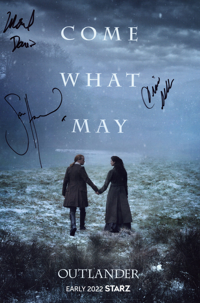 A signed Outlander Cast Signed - Photos - 12x18 — A - 12x18 Photo