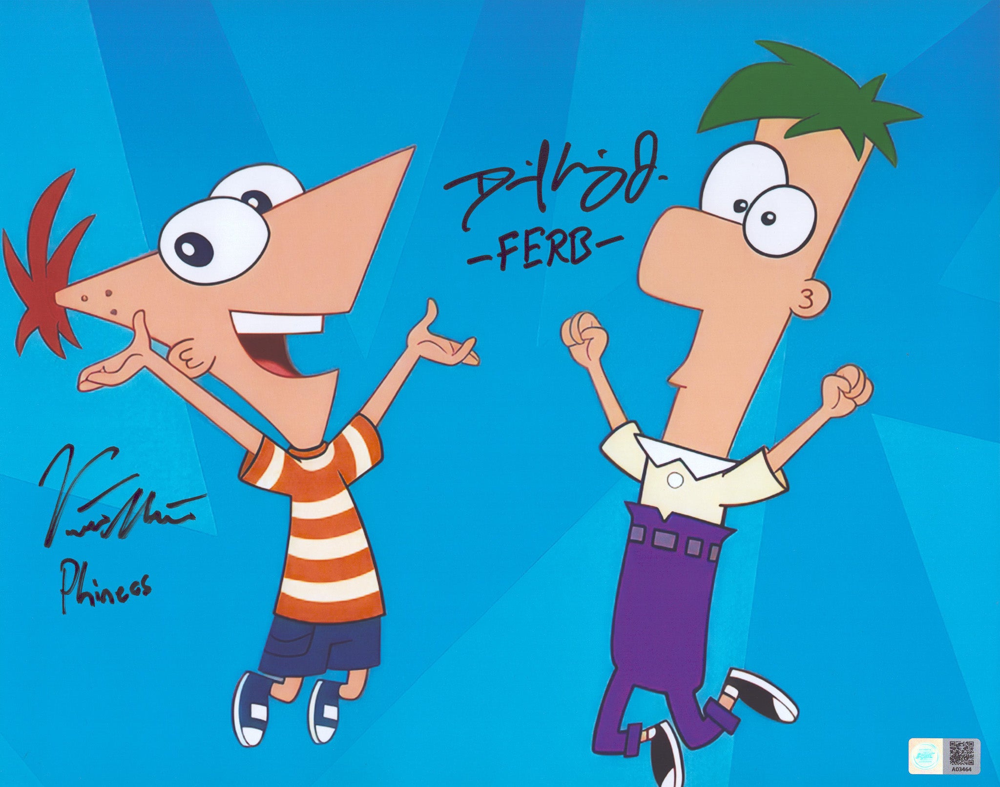 Phineas and Ferb アクリルキーホルダー 2種セット CAST-PHINFERB-11X14-B.jpg?v=
