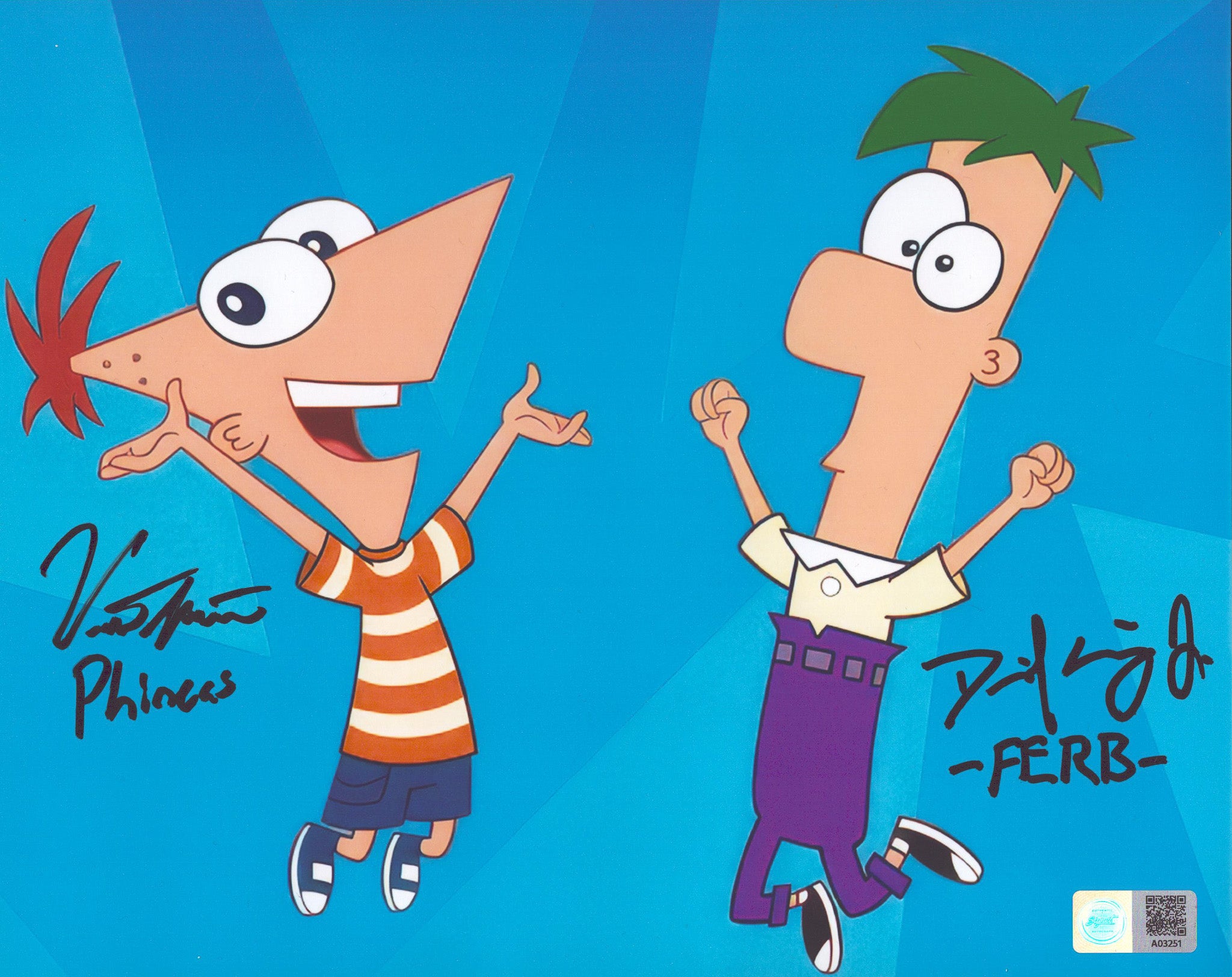 Phineas & Ferb Cast Autographs | Signed Animation Photos – Signet