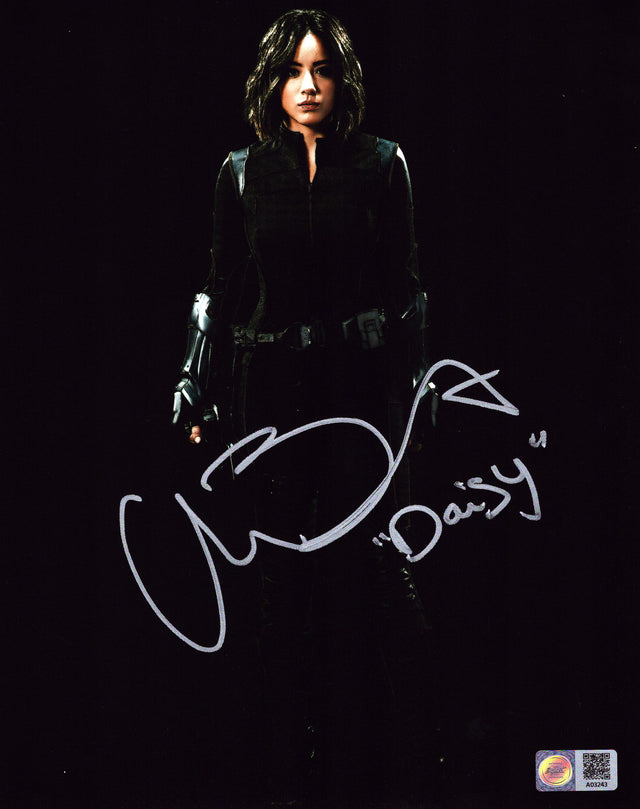 A signed Chloe Bennet Signed - Photos - 8x10 — C - 8x10 Photo with Character Name