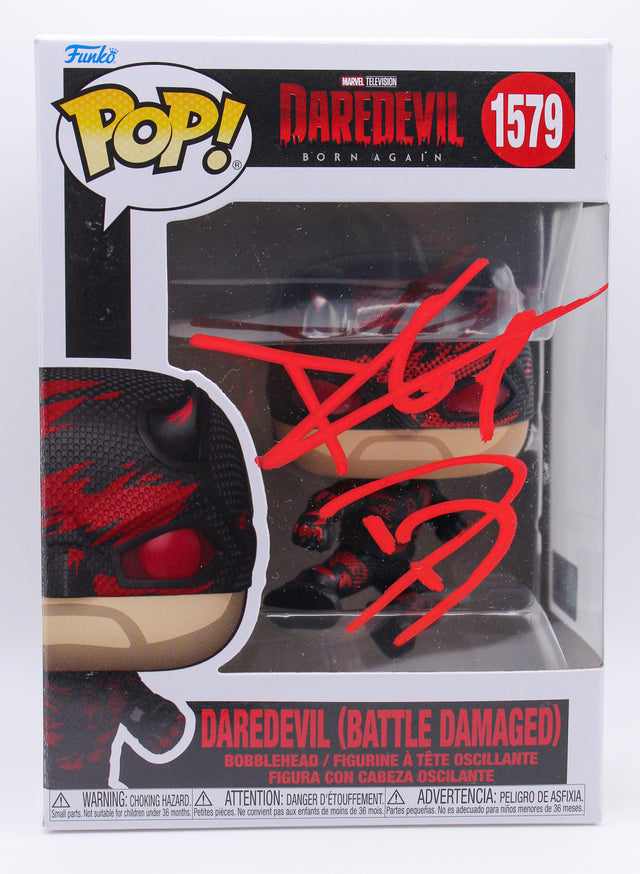 A signed Charlie Cox Signed - Funko Pop! - #1579 — D - Funko Pop! #1579 with Character Name